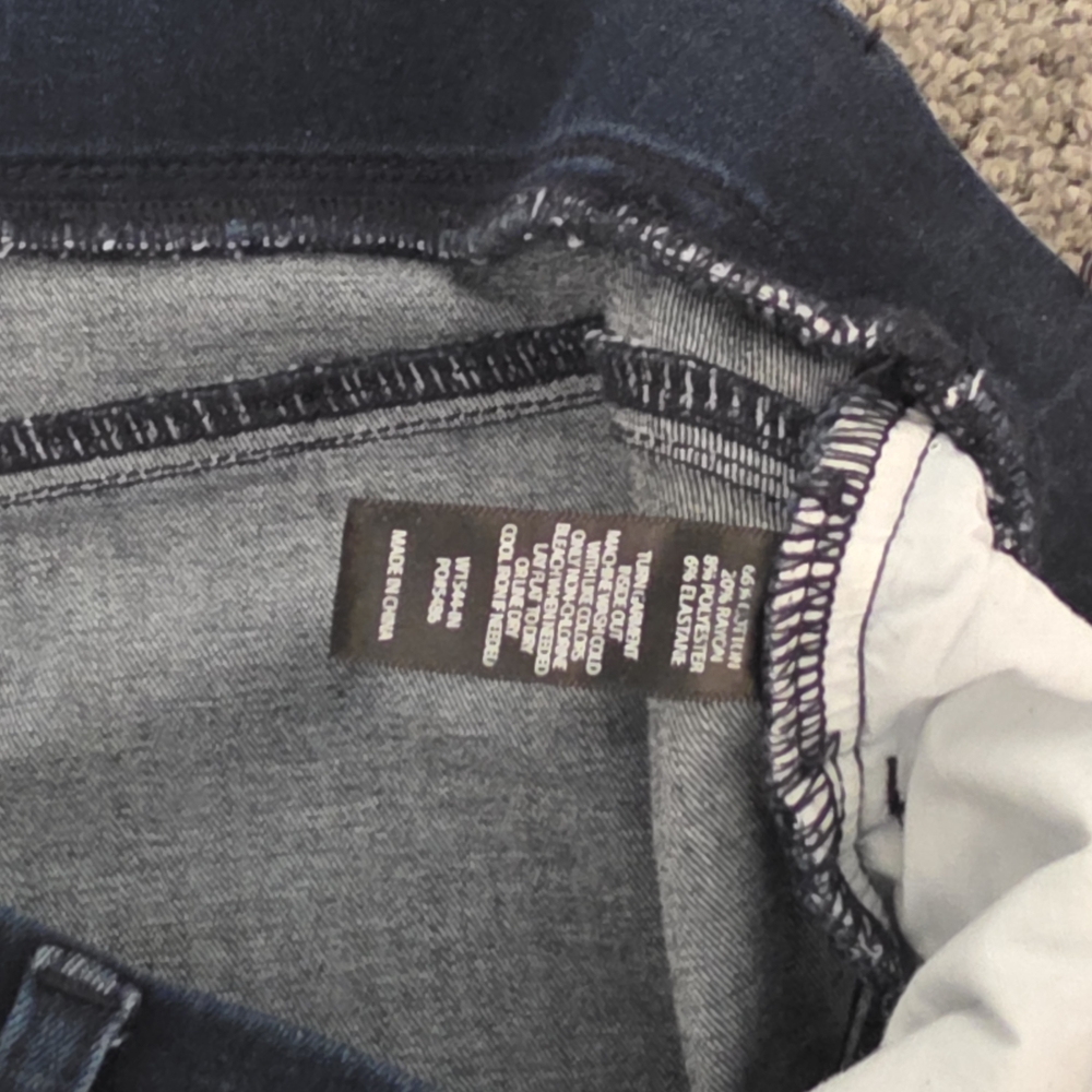 Betabrand Navy Wide-Leg Jeans for Women - Picture 3 of 5